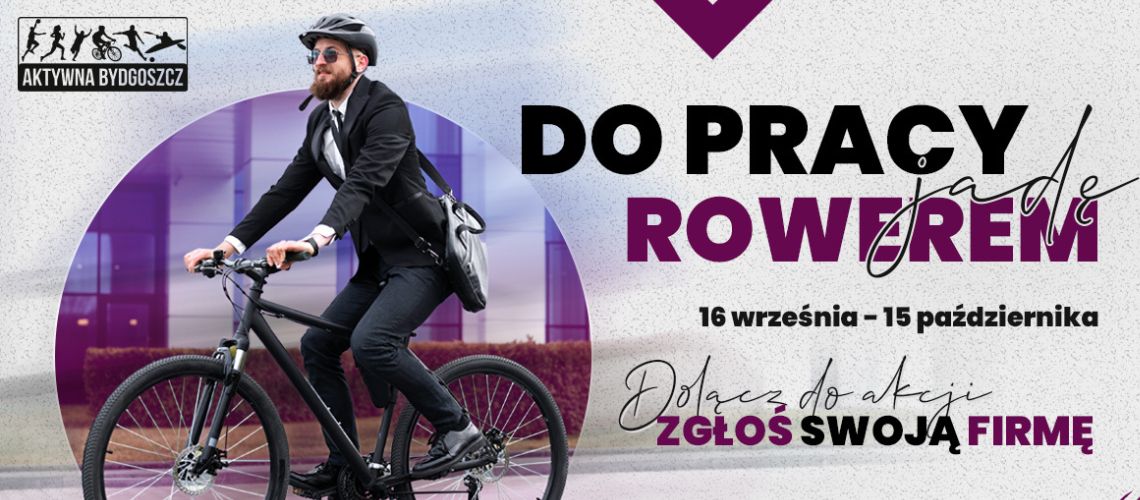 Do pracy jadę rowerem