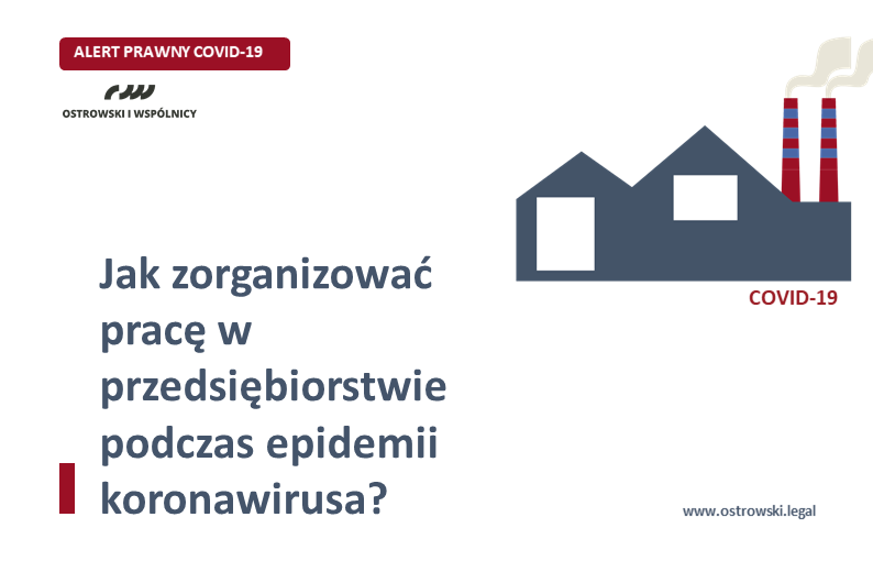 ALERT PRAWNY COVID-19 | Jak zorganizować pracę w dobie koronawirusa?